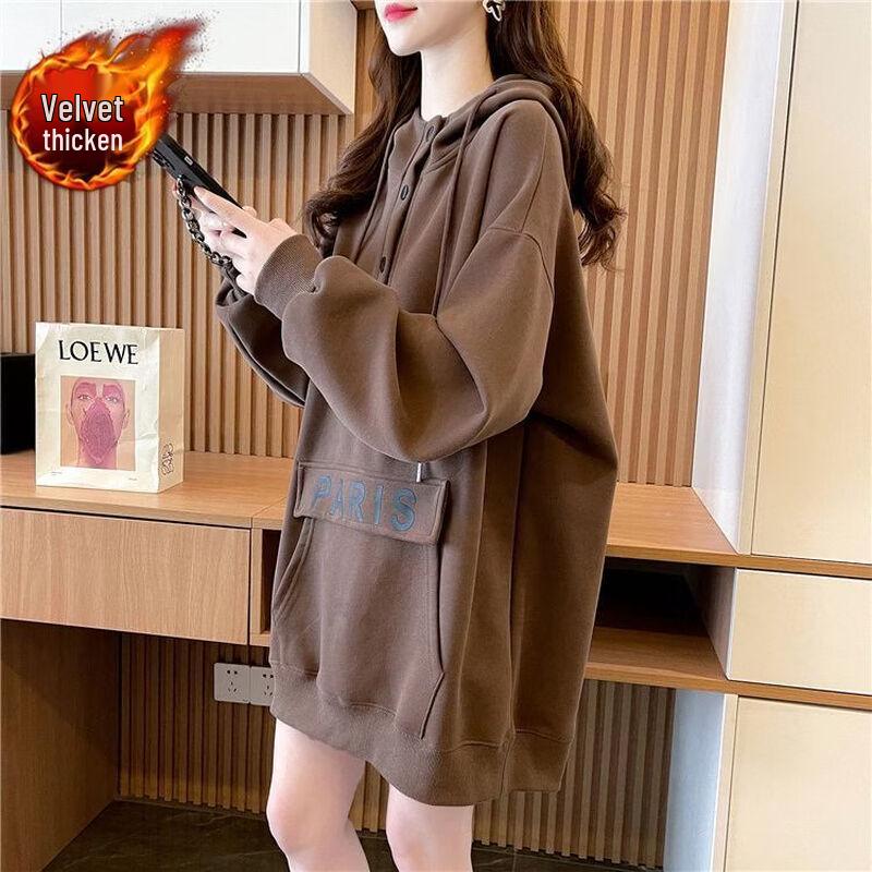 La Chapelle Ultra Loose Drop Shoulder Hooded Sweatshirt