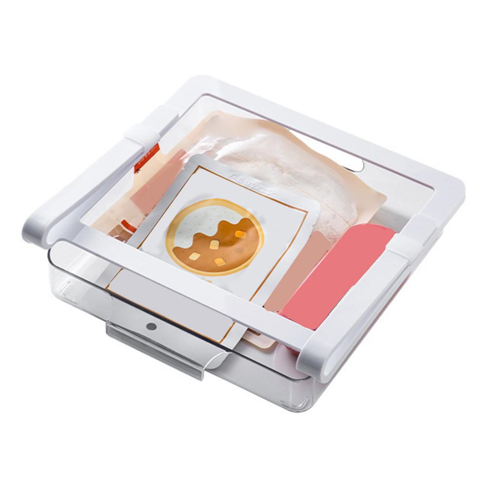 Refrigerator Drawer Organizers for Organizing For Food Under Shelf Space Two Pull Out Drawers Maximize Storage Capacity