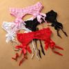 Bow Suspender Belt Adjustable Straps Garters for Stockings Elegant Lace Garter Belt  Intimate Wear