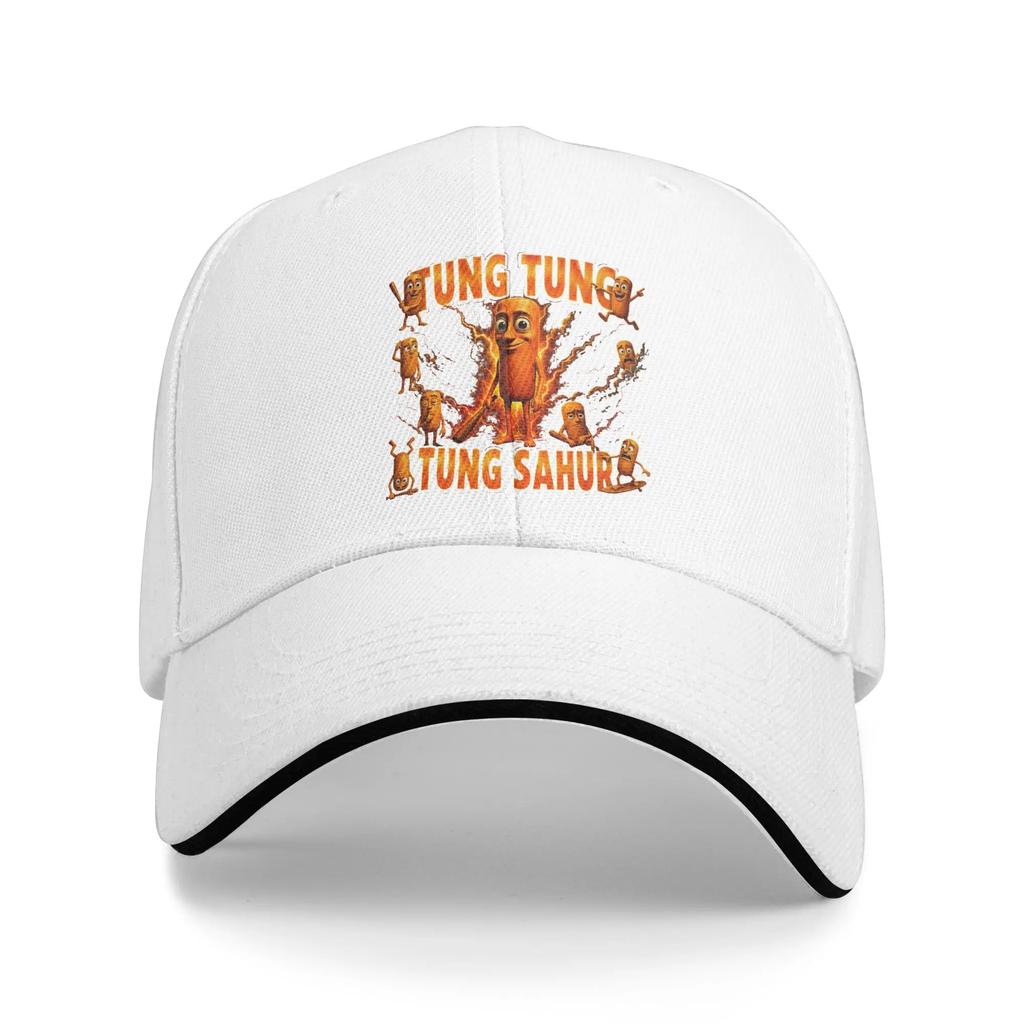 Funny Brainrot Meme Tung Tung Tung Sahur Casual Baseball Cap Outdoor Sport Trucker Hat Summer Sun Visor Unisex yk Snapback Cap