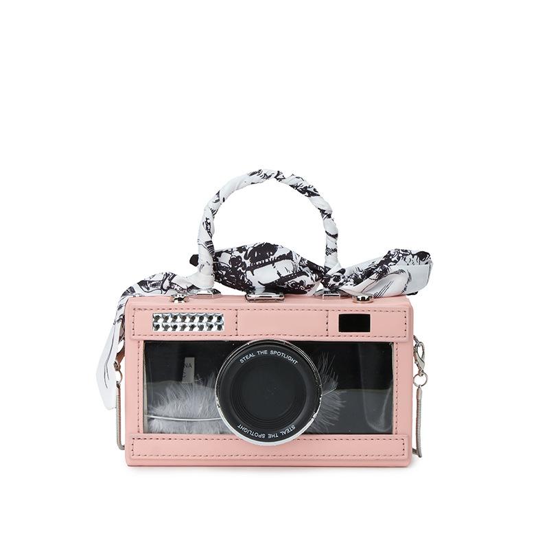 bags personality transparent camera bag 2025 new forest sweet girl foreign versatile hand-held crossbody box bag