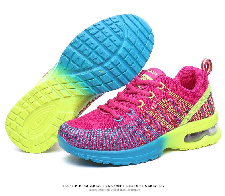 Damen 2023 Übergröße Freizeit Ghost Dance Schuhe – Atmungsaktives Flyknit, Low Top, Airbag-Sohle Lauf-Sneakers.
