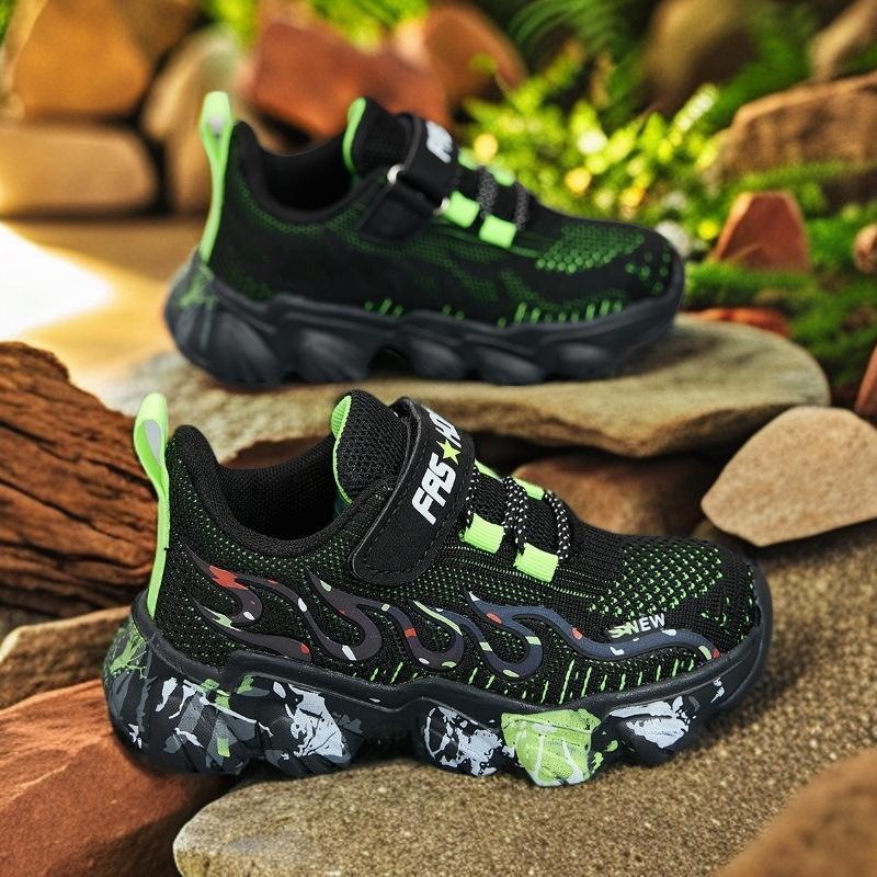 Asiatische Kindersportschuhe 6-12 Jahre 2025 Und Neuer Stil Netz atmungsaktiv Jungen Freizeitschuhe