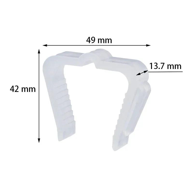 50 Stück Partylicht-Haken Fassadenverkleidungs-Clips Dachrinnen-Traufhaken 4,27cm Weihnachtsdeko Hochzeitsfeier-Deko Zaun Wetterfest Außen