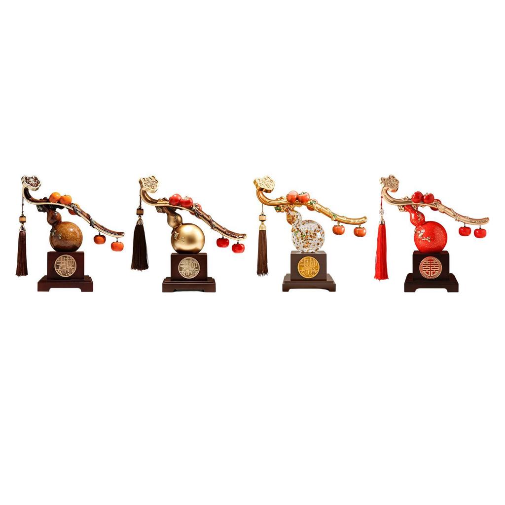 Glückliche Persimone Harzstatue Segensskulptur Geschenk Schrank Feng Shui Ornament