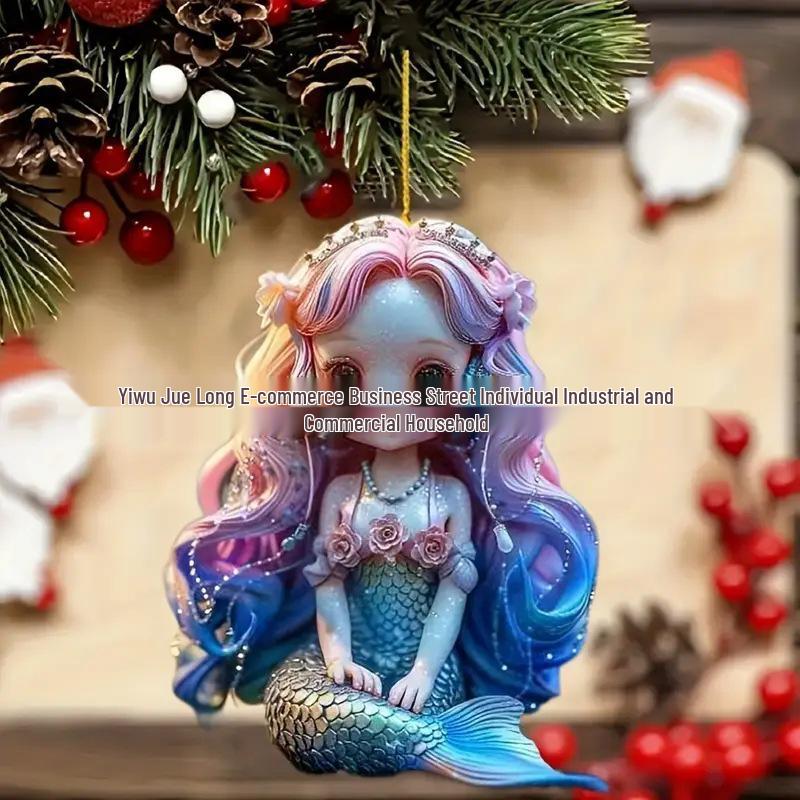 

Подвесное украшение в виде русалки для автомобиля и дома - Праздничное украшение для рождественской елки Standard