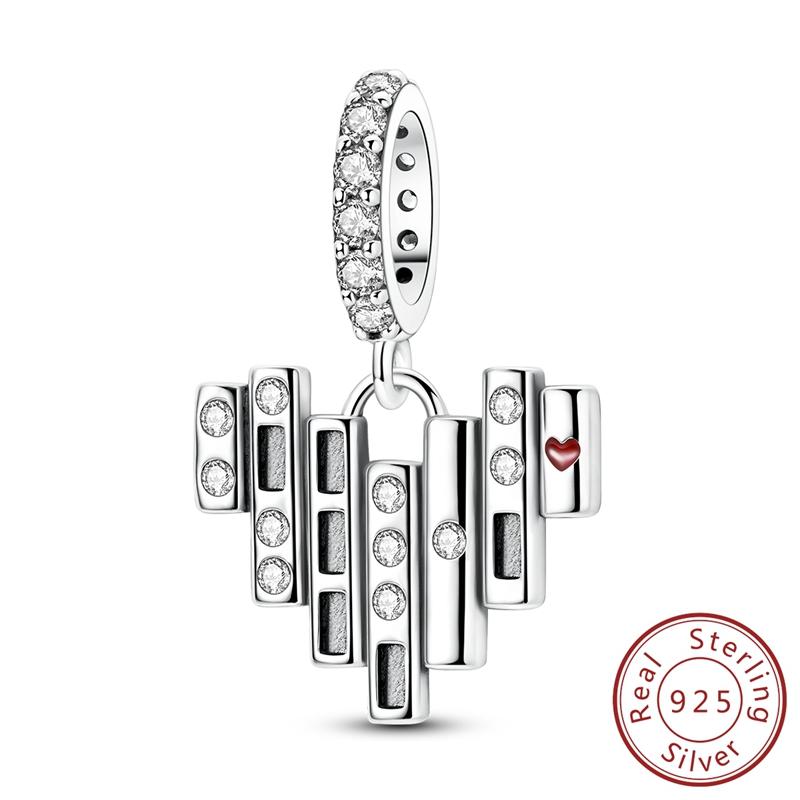 Charms Original Copper Gold Ballet Shoes Bow Angel Heart Cross Charm Bead Fit Bracelet Bangle Pendant Woman Jewelry