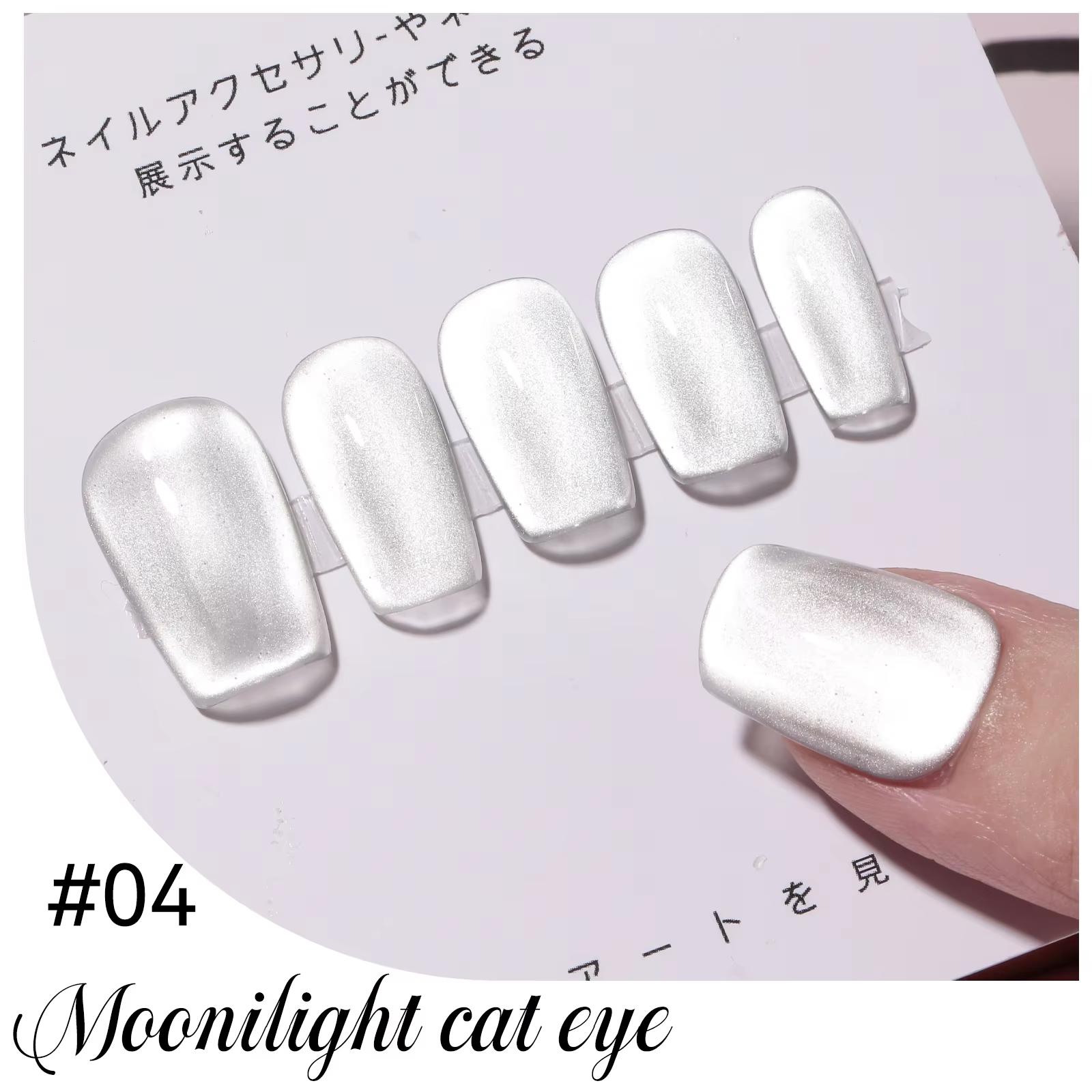 

JTING новейший набор 4-цветных универсальных гель-лаков для ногтей с эффектом кошачьего глаза Silver Moonlight с магнитным кристаллом и бриллиантами