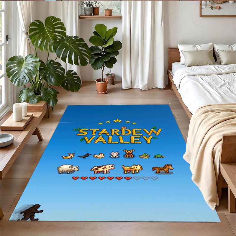 Crystal Velvet Rug Soft Non Slip Indoor Floor Mat Home DecorStardew Valley