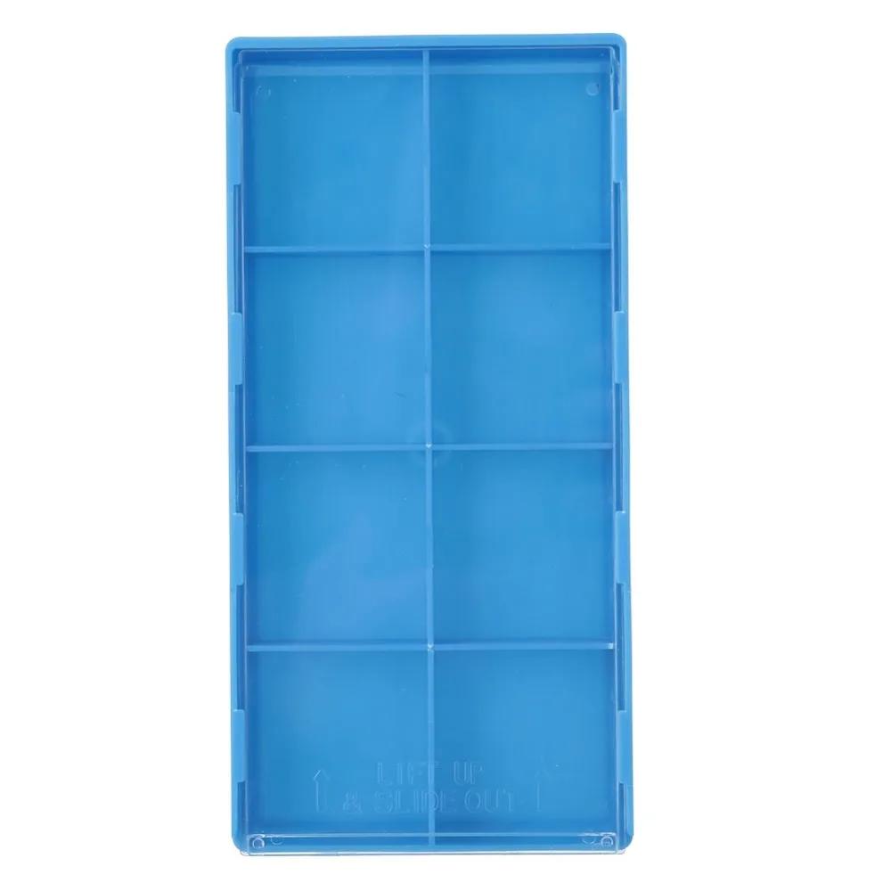 Portable 8 Grid Watch Parts Storage Box Plastic Material Watch Tools Storage Box Plastic Storage Tray Table Top Use