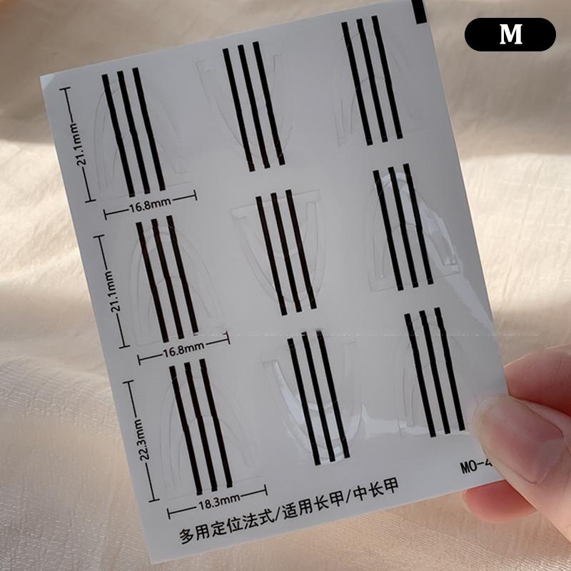 

1 лист французский маникюр края вспомогательные наклейки для ногтей позиционирование самоклеящиеся направляющие для ногтей для Diy Line инструменты для ногтей M