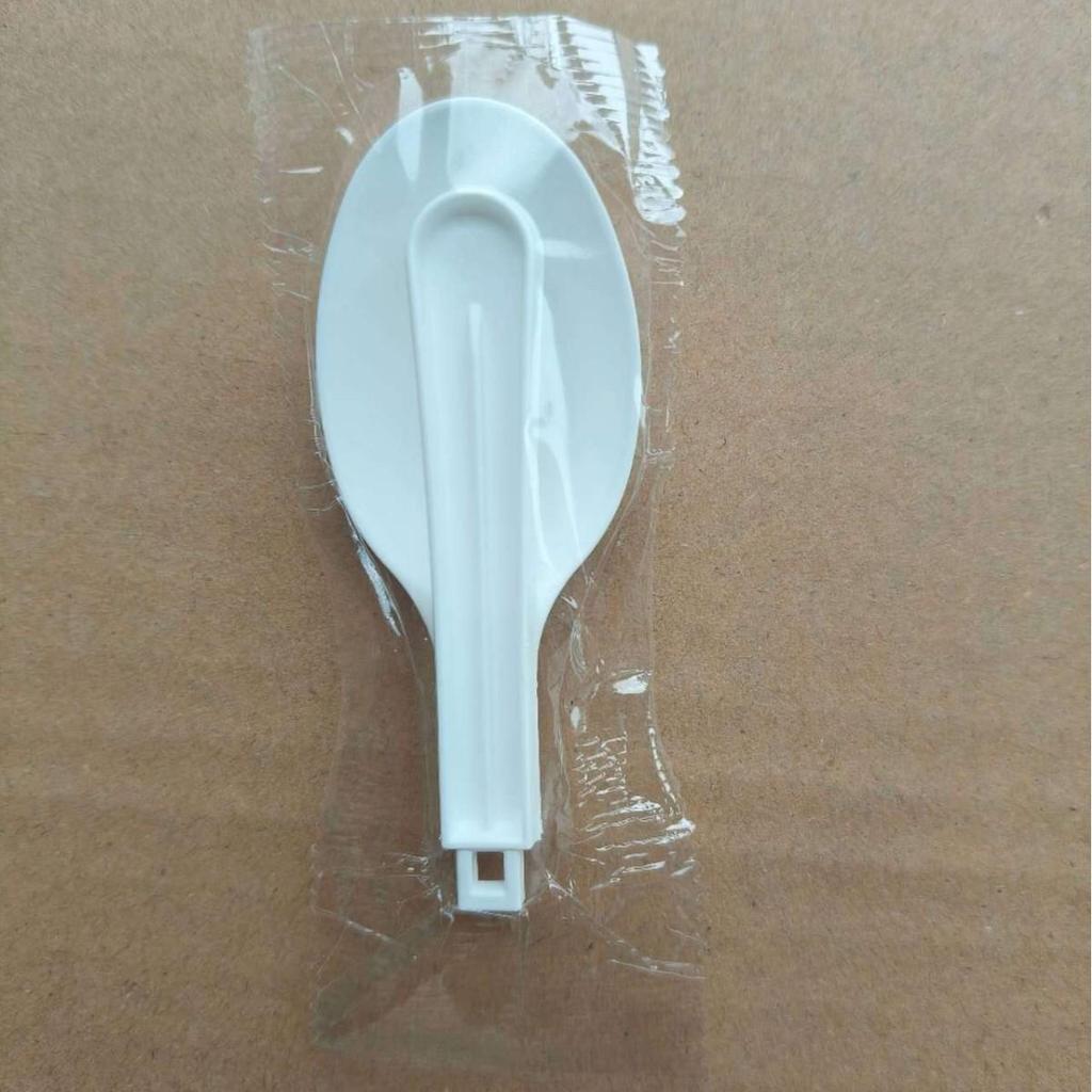 New Year Special: Disposable 129mm Thickened PP Plastic Folding Spoon, Individually Packaged