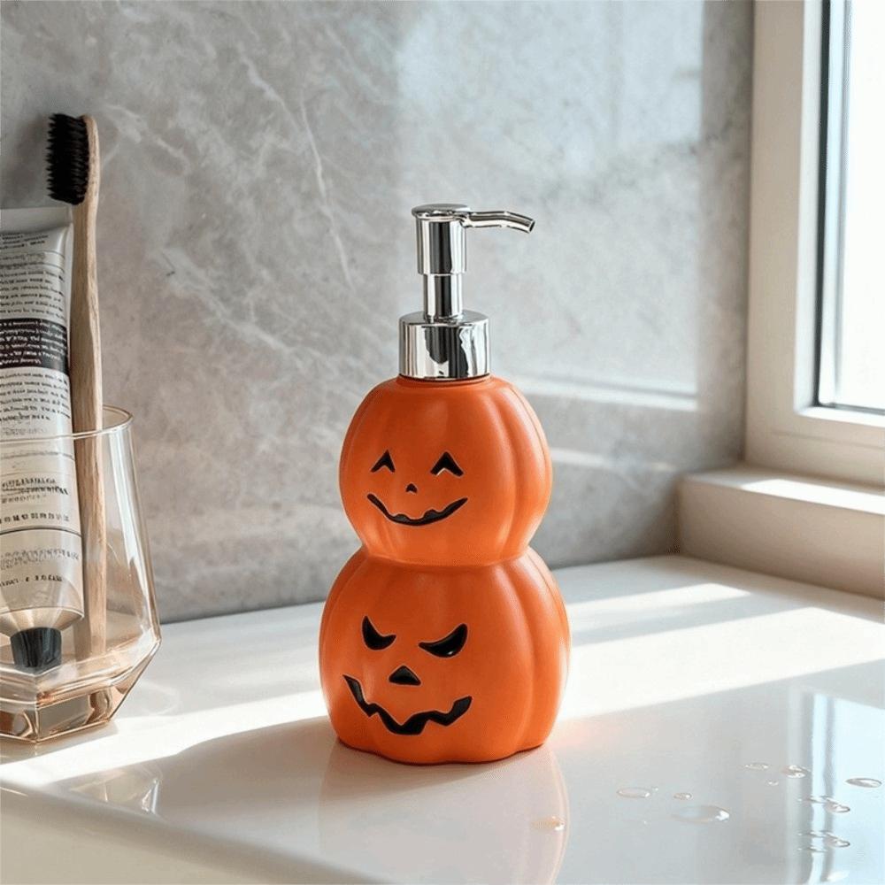 Portable Ghost Face Pumpkin Lotion Bottle Refillable Hand Sanitizer Bottle Kitchen Countertops
