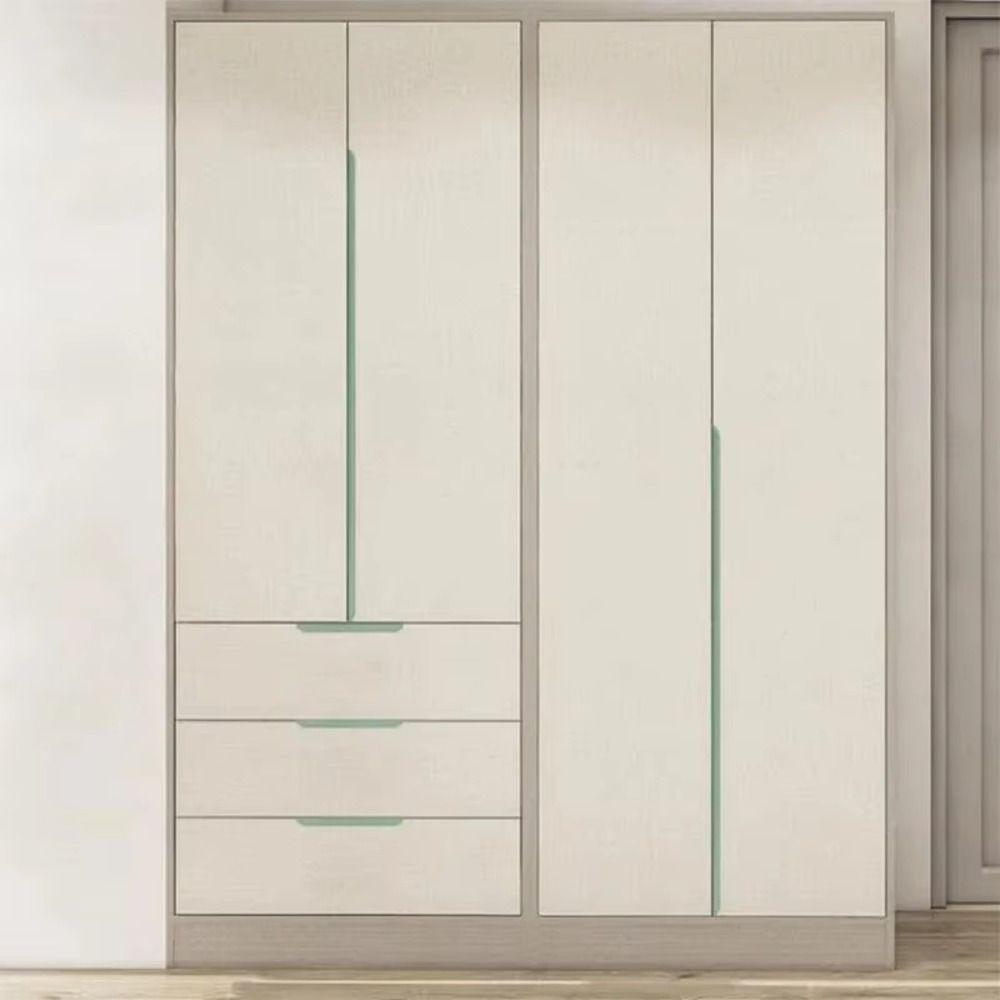 Morandi Color Nvisible Cabinet Handles Aluminum Alloy Minimalist Hidden Handles Arc Design Colorful Handle Cabinet Arc Design