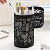 Clear Mesh Pencil Case Love Heart Mesh Makeup Pouch Pencil Case Mesh Storage Bag  Student