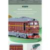 1/32 Diecast Nostalgic Steam Green Leather Train Toy Can Be Sprayed Alloy Train Children's Toy Kids Gift Birthday Present for Boys