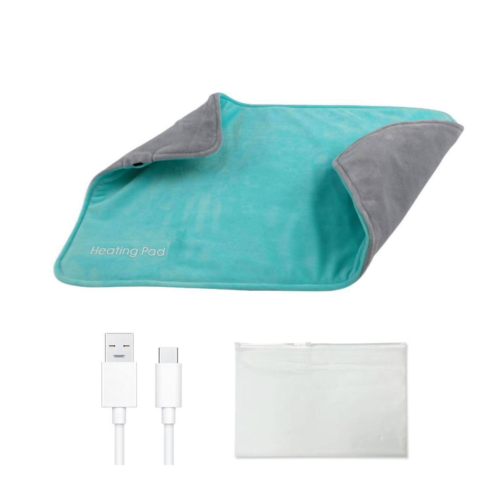 

Электрогрелка Crystal Soft, легкая, USB-грелка для уютных ночей, встроенный датчик температуры, синяя зелёный