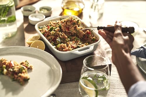 STAUB "Set of 2 Rectangular Dishes (14x11cm / 20x16cm) In Macaron Blue" Ceramic Gratin Dish Set, Oven and Microwave Safe [Official Japanese Product] D