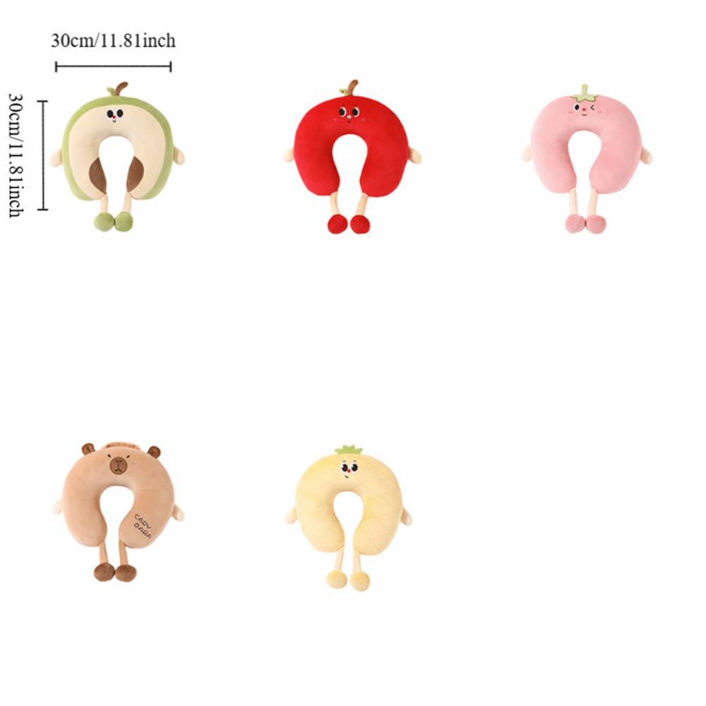 Cartoon Travel Pillow PP Cotton Headrest Adorable Office Nap Pillow  Airplane