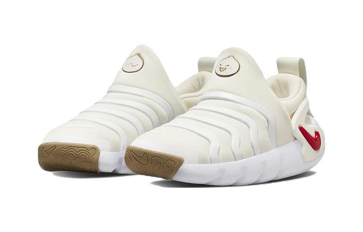 Nike Dynamo GO SE Fabric Caterpillar Low top Sports Casual Shoes Ecru Children Aged 3 7 Years Old DV2967-100