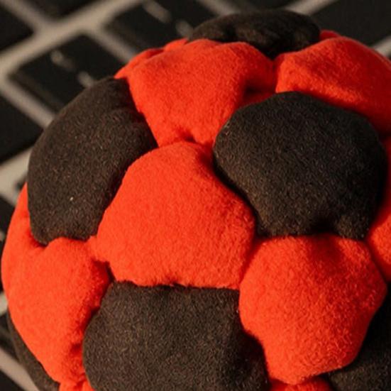32 Panel Sand Filled Juggling Ball, Soft Footbag Toy for Kids Adults, Outdoor Soccer Kick Sack for Coordination