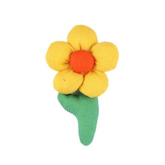 Great Fine Texture Cute Appearance 2 Styles Lovely Sunflower Hair Clip Brooch Pin Ornament for Student Flower
