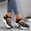 Lässige Synthetik-Sandalen mit atmungsaktivem Cut-Out-Design und dicker Luftpolstersohle