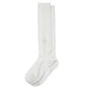 SALTY PEBBLE GLITTERING GEM RIBBED SOCKS [white]