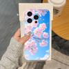 Pink Sakura Phone Case For IPhone 17 16 15 14 Plus 13 12 11 Pro Max Phone Back Cover Transparent Shockproof Cover