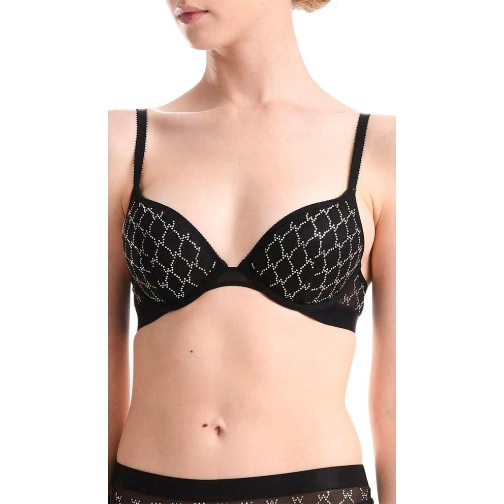 Wolford Womens/Ladies Geometric Sheer Push Up Bra