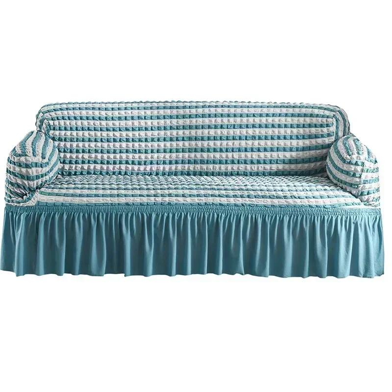 Lace Heming Dustproof Sofa Cover Full Package Double Person Seersucker Sofa Cover Four Seasons Universal Sofa Hat Home Decor
