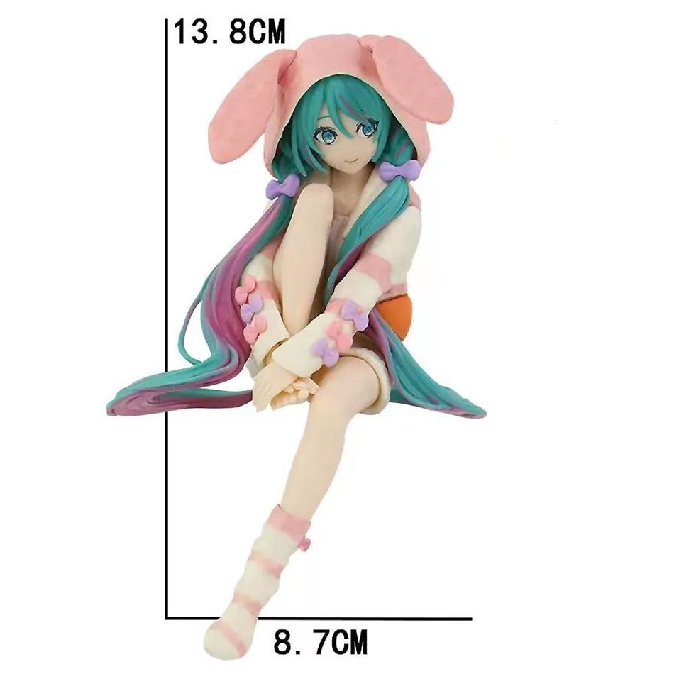 

Anime Hatsune Miku doll model cartoon cute tabletop decoration suitable for car dashboard decoration cute holiday gift