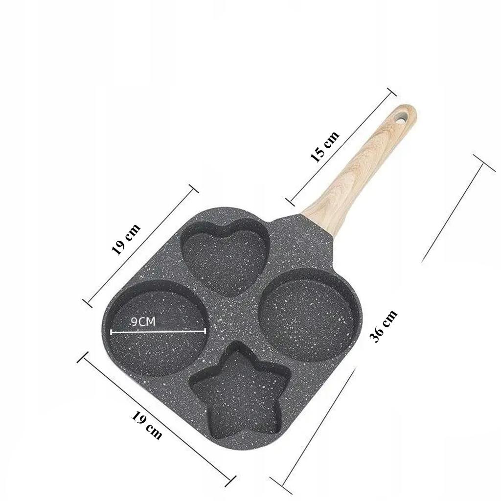 Patelnia Do Jajek I Placków 4 Wzory Non-Stick (Nieprzywierająca)