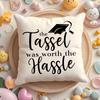 Graduation Season Motivational Slogan Cushion Cover Plush Fabric Soft Double-Sided Printed Sofa Warm Winter Home Pillow Case