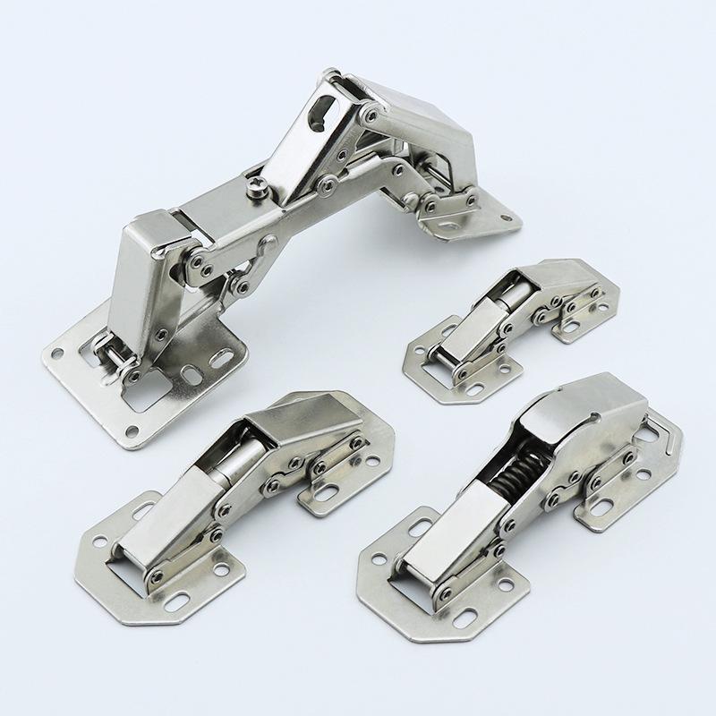1-10PCS Cabinet Hinge 90 Degree 3/4in No-Drilling Hole Cupboard Door Hydraulic Hinges Soft Close With Screws Furniture Hardware
