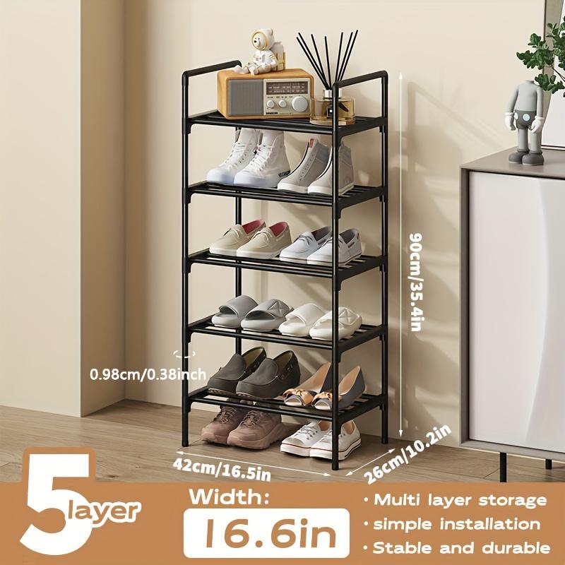 1 Multi-layer Stackable Shoe Rack - Large Capacity Storage, Easy To Install and Remove, Space Saving Design, Durable, Sturdy, Multifunctional
