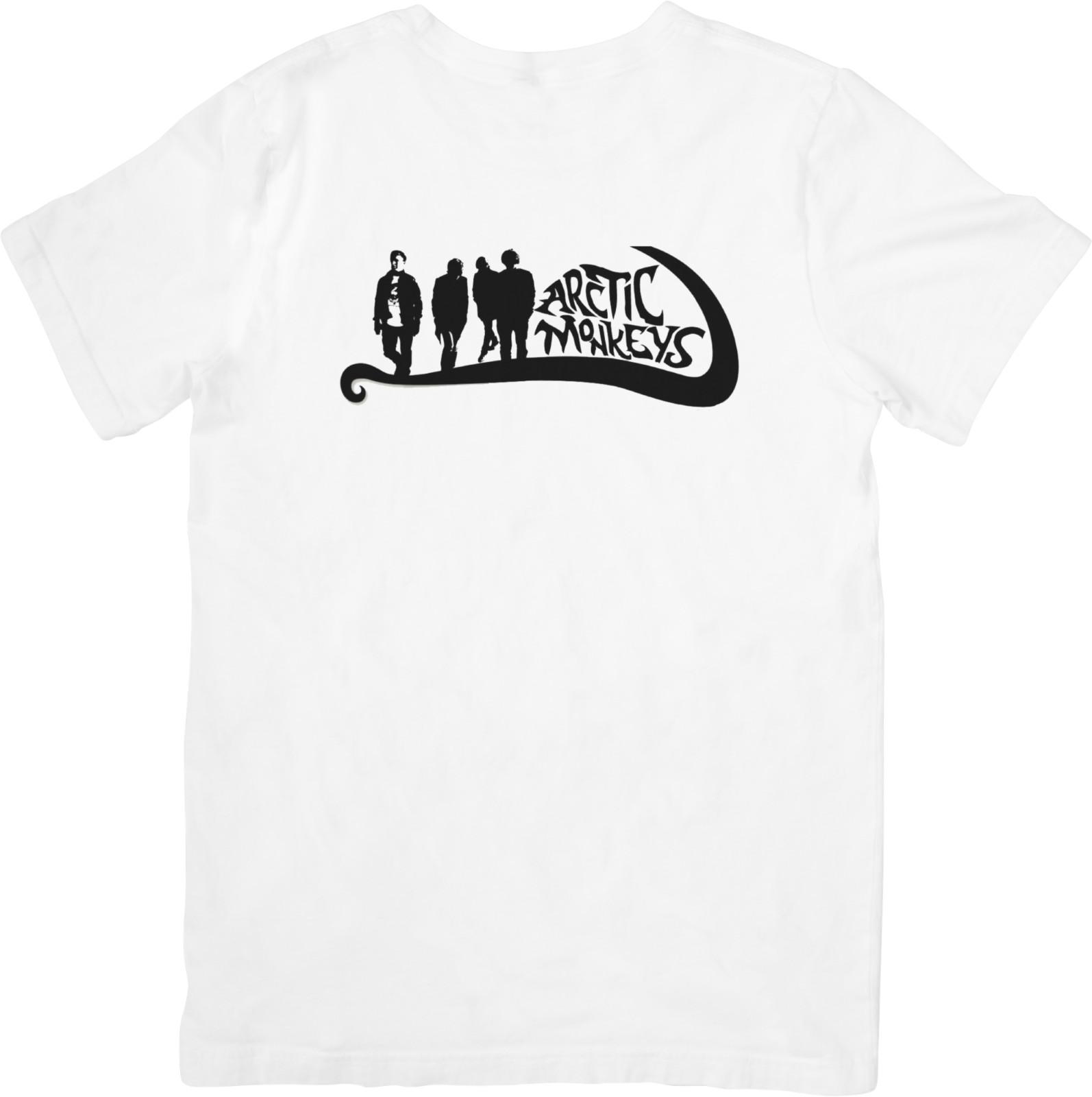 Arctic Monkeys Music Fit for Men  Women Quality Cotton T-Shirt White. S