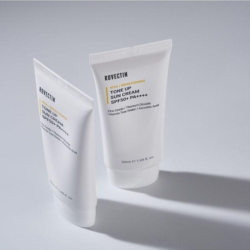 ROVECTIN Vita Tone-Up Sunscreen SPF50+ PA++++ 50ml (Mineral Sunscreen)