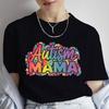 Colorfull Autism Mama TShirt for Unisex Rainbow Puzzle Coquette Bow Graphic Y2k Tops Casual Short Sleeve Tees Female Clothing