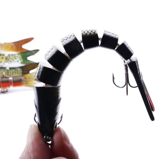 MUQZI Sports Accessory 13.7cm 27g Multi Jointed Fishing Artificial Lifelike Lure Wobbler Swim Bait