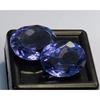 Oval Cut Natural Blue Iolite 19-21 Ct Pair Beautiful Certified Loose Gemstone