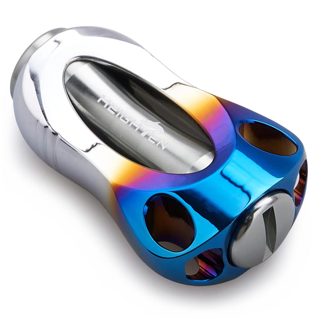 HEIGHTEN 22mm Reel Handle Knob, 8.8g, for Shimano and Daiwa Aurora Series (Type A and Type S), Gunmetal (560)