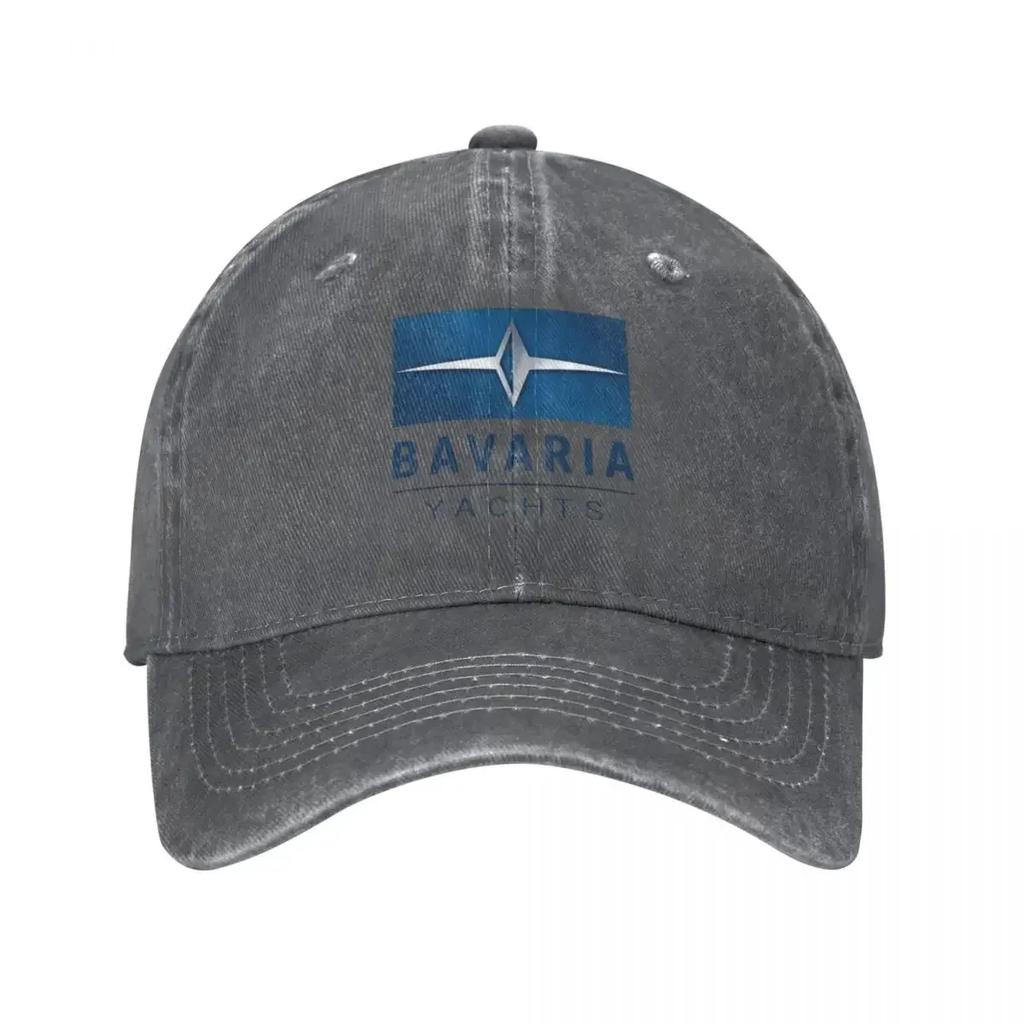 Bavaria Yachts Blue Silver Logo Baseball Caps Snapback Denim Fabric Hat Outdoor Adjustable Casquette Hip Hop Baseball Cowboy Hat