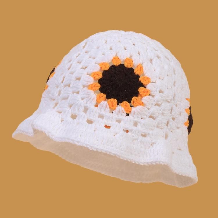 Vacation Floral Hat Handmade Bucket Hat Surprise Gift for Schoolgirls Girlfriend