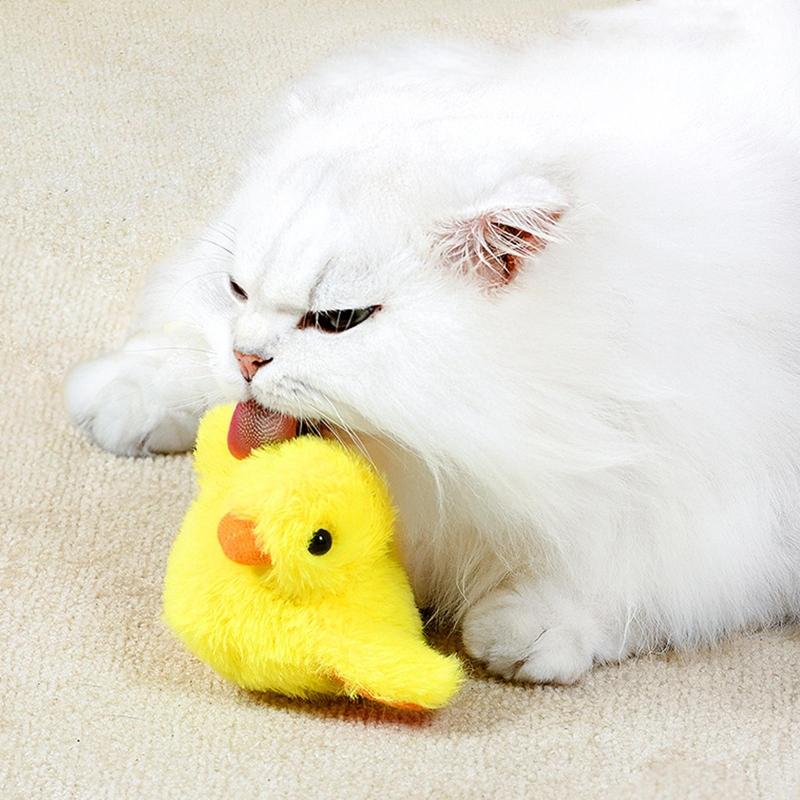 Electric Duck Cats Toy Large Dog Cats Toy Duck Yellow Duck Kitten Duck Toy