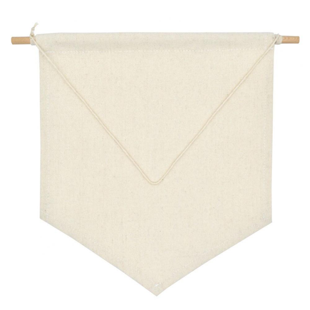 Nordic Style Blank Cotton Brooch Pin Badge Holder Wall Display Pennant Lapels Collection Canvas Bunting Kids Room Ornament