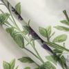 Butterfly Lavender Print Cabinet Window Decor Partition Voile Curtain  for Living Room Bedroom