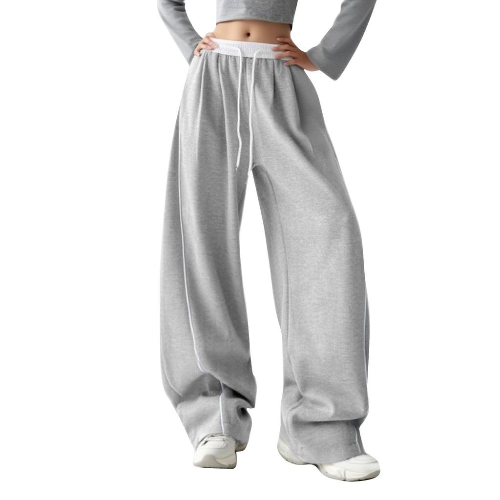 Baggy Sweatpants For Women Men High Waist Wide Leg Sweatpants Oversize Barrel Pants Casual Trousers