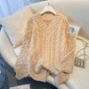Verdikte V-hals Gedraaide Trui Dames Herfst Winter Gebreide Basislaag Top Lazy Style Design van het Seizoen