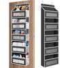 Upgraded 5-Shelf Hanging Storage Organizer - Behind Door, Anti-Tilt, 5 Large Capacity Pockets, Hanging Bag Suitable For Bedroom